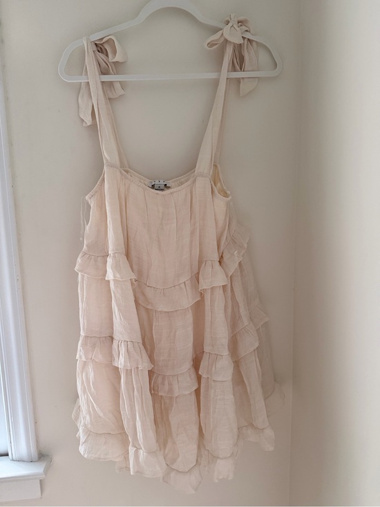 Dresses & Skirts - Tie-Shoulder Layered Ruffle Sundress in Cream